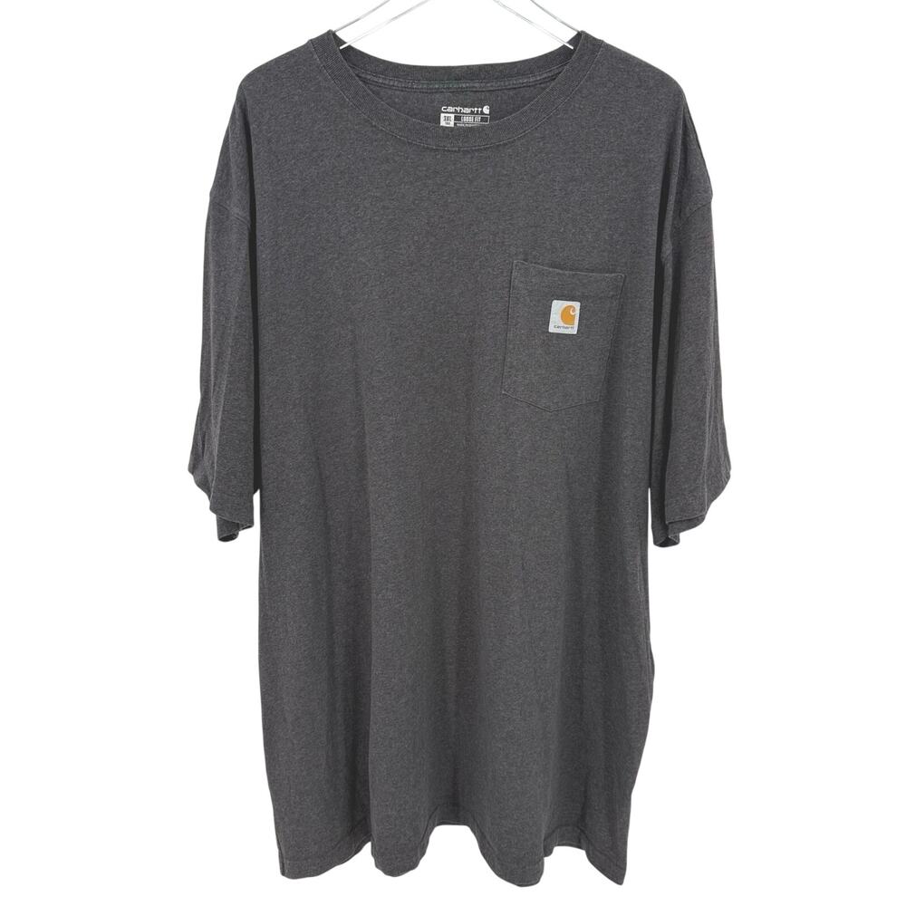 Carhartt Men's 3XLT Relaxed Fit Gray Pocket T Shirt Short Sleeve 3XL Tall